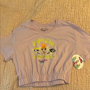 Cartoon Network Purple Powerpuff Girls Short Sleeve Top